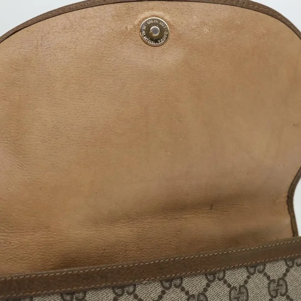 Gucci GG Supreme Web Clutch Bag Beige